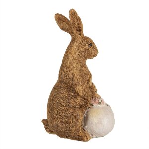 Clayre & Eef 6PR5009 Decorative Rabbit Brown 9x7x14 cm