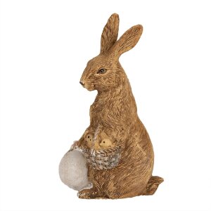 Clayre & Eef 6PR5009 Decorative Rabbit Brown 9x7x14 cm