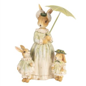 Clayre & Eef 6PR5023 Rabbit with Umbrella Decoration...