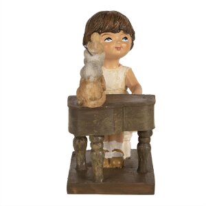 Clayre & Eef 6PR5029 Child with piano decorative...