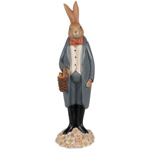 Clayre & Eef 6PR5037 Decorative Rabbit Brown Grey...