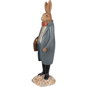 Clayre & Eef 6PR5037 Decorative Rabbit Brown Grey...