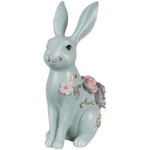 Clayre & Eef 6PR5042 Decoration Rabbit 16x11x28 cm Blue