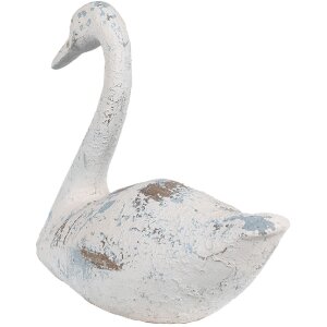 Clayre & Eef 6PR5056 Decorative Swan White Brown...