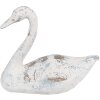 Clayre & Eef 6PR5056 Decorative Swan White Brown 33x16x28 cm Elegant Design