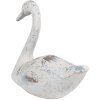 Clayre & Eef 6PR5056 Decorative Swan White Brown 33x16x28 cm Elegant Design