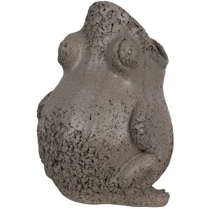 Clayre & Eef 6PR5059 Flower Pot Frog Decoration 19x18x23cm Grey