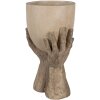 Clayre & Eef 6PR5061 Decoration Flowerpot 22x19x37 cm Beige