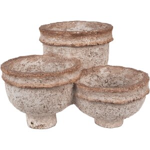 Clayre & Eef 6PR5062 Flower Pot Beige 27x29x17 cm...