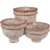 Clayre & Eef 6PR5062 Flower Pot Beige 27x29x17 cm Home Decoration