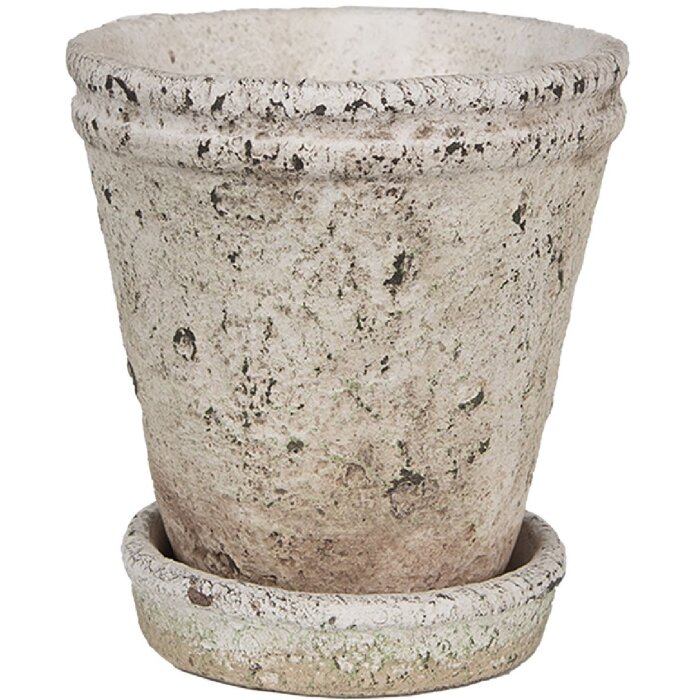 Clayre & Eef 6TE0503L Flowerpot Beige Ø 13x14 cm