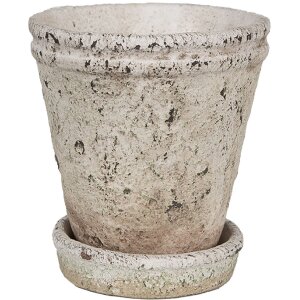 Clayre & Eef 6TE0503L Flowerpot Beige Ø 13x14 cm