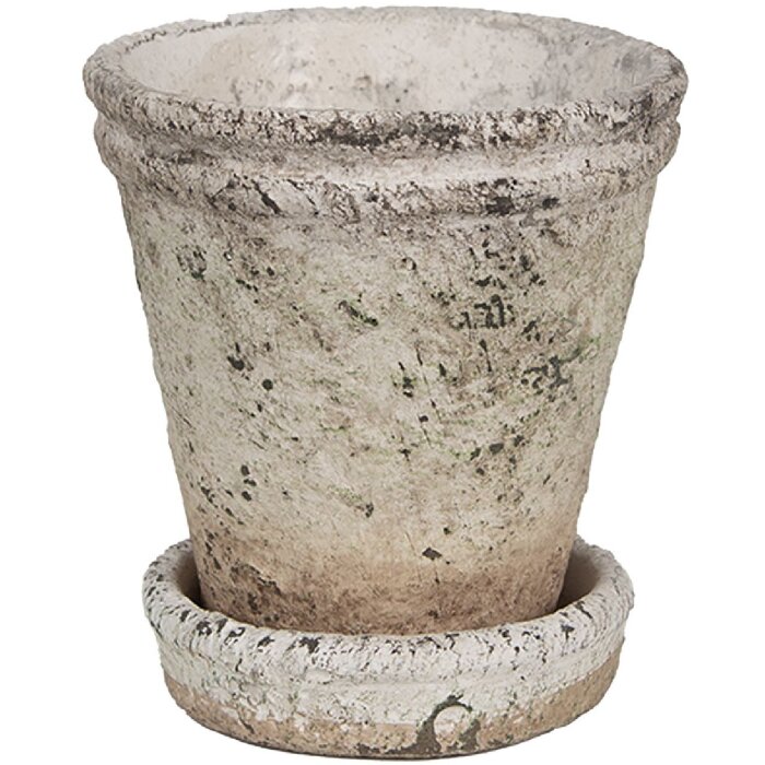 Clayre & Eef 6TE0503M Flowerpot Beige Ø 11x12 cm