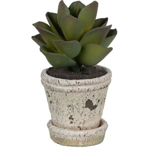 Clayre & Eef 6TE0503S Flowerpot Beige Ø 9x9 cm...