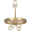 Clayre & Eef 6Y5411 Gold coloured etagere Ø 30x40 cm - Elegant design