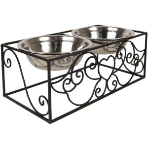 Clayre & Eef 6Y5433 Animal Feeding Bowl Black...