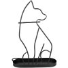 Clayre & Eef 6Y5438 Umbrella Stand Cat Design 42x16x59 cm Black