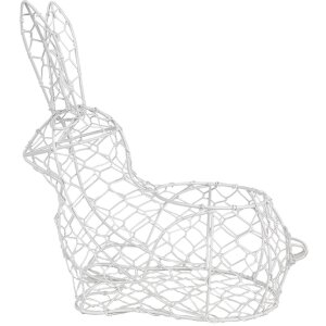 Clayre & Eef 6Y5481L Basket Rabbit White 28x15x30 cm...