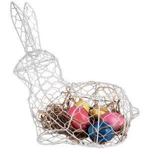 Clayre & Eef 6Y5481L Basket Rabbit White 28x15x30 cm...