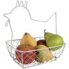 Clayre & Eef 6Y5482 Basket Chicken 27x16x27cm White Decorative Practical Stylish