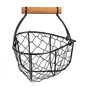 Clayre & Eef 6Y5485 Basket Black 17x17x19 cm -...