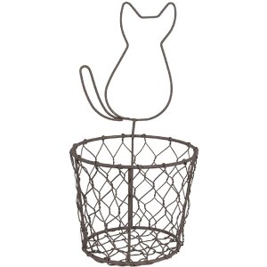 Clayre & Eef 6Y5487 Basket Cat Brown Ø 13x25...