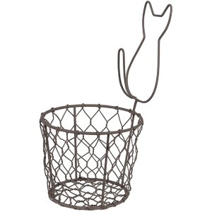 Clayre & Eef 6Y5487 Basket Cat Brown Ø 13x25...