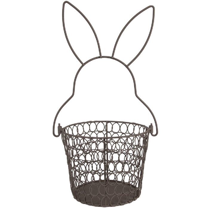 Clayre & Eef 6Y5488 Basket Rabbit Brown Ø 15x34 cm