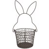 Clayre & Eef 6Y5488 Basket Rabbit Brown Ø 15x34 cm