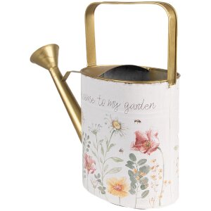 Clayre & Eef 6Y5491 Watering Can Decoration White...