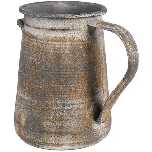 Clayre & Eef 6Y5495 Decorative jug Grey 20x12x16 cm