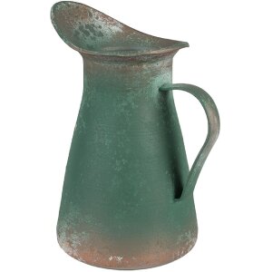 Clayre & Eef 6Y5498 Decorative jug green 21x15x25 cm