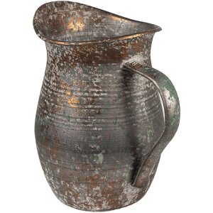 Clayre & Eef 6Y5504 Decorative jug Grey 19x13x19 cm