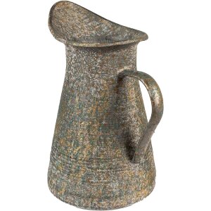 Clayre & Eef 6Y5506 Decorative Jug Green Gold 21x15x25 cm