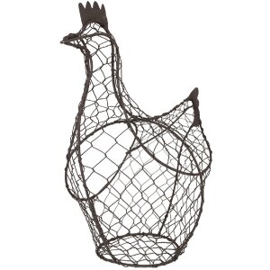 Clayre & Eef 6Y5521 Basket Chicken 30x12x25cm Brown -...