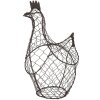 Clayre & Eef 6Y5521 Basket Chicken 30x12x25cm Brown - Decorative storage basket