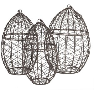 Clayre & Eef 6Y5524 Basket Set 3 pcs Brown...