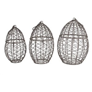 Clayre & Eef 6Y5524 Basket Set 3 pcs Brown...