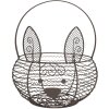 Clayre & Eef 6Y5528 Basket Rabbit Brown Ø 20x12/27 cm Iron