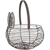 Clayre & Eef 6Y5528 Basket Rabbit Brown Ø 20x12/27 cm Iron