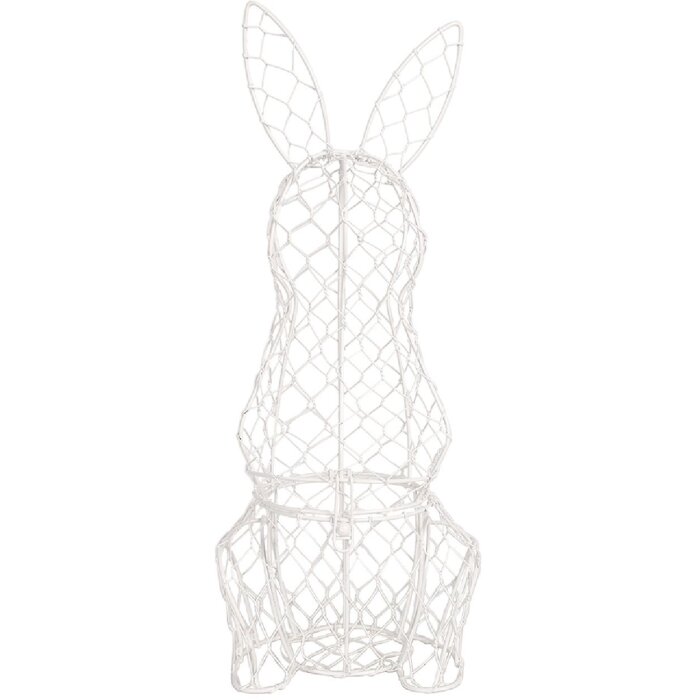 Clayre & Eef 6Y5535 Basket Rabbit White 12x14x39 cm