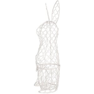 Clayre & Eef 6Y5535 Basket Rabbit White 12x14x39 cm