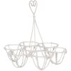 Clayre & Eef 6Y5538 Egg Holder White Ø 19x19 cm - Stylish kitchen organisation