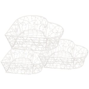 Clayre & Eef 6Y5540 Basket set of 3 white...