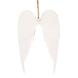 Clayre & Eef 6Y5554S Decorative Wings White 14x9 cm