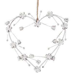 Clayre & Eef 6Y5556 Heart Hanger Decoration 17x1x17...