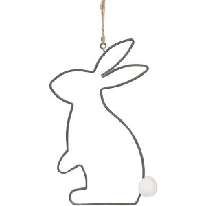 Clayre & Eef 6Y5558 Decorative Hanger Rabbit 17x11cm...