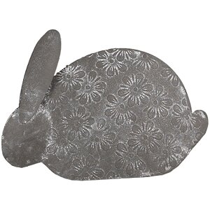 Clayre & Eef 6Y5561 Decorative Rabbit Grey Iron...