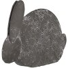 Clayre & Eef 6Y5561 Decorative Rabbit Grey Iron 16x4x11 cm Country Style