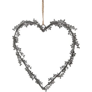 Clayre & Eef 6Y5562 Heart Hanger Decoration 20x1x20...